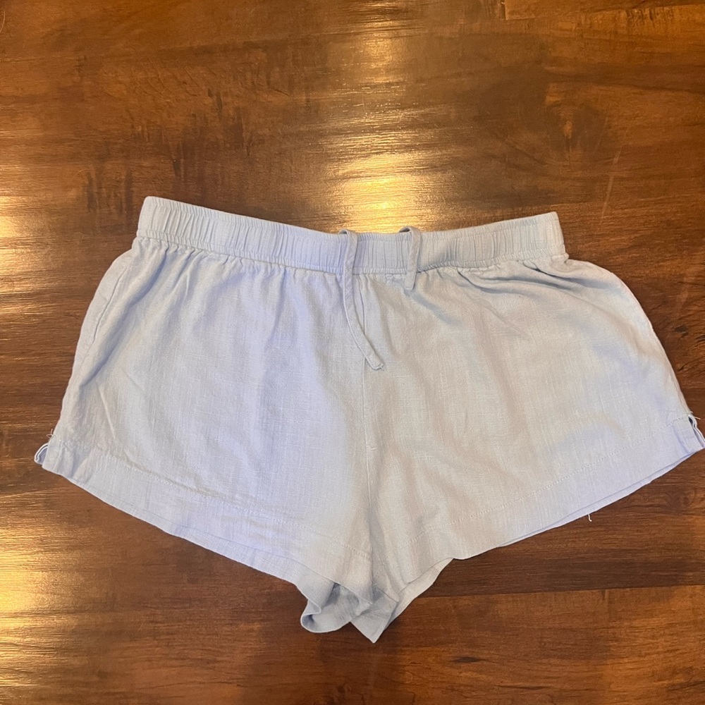 Blue linen Princess Polly shorts